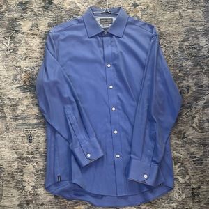 Black Brown 1826 - Light blue Button Down Shirt Slim Fit 16.5 - 34
